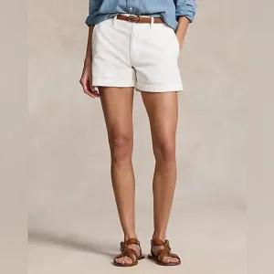 Polo Ralph Lauren Women’s 3” Chino Twill Short White‎ Size 10 NWT $128
