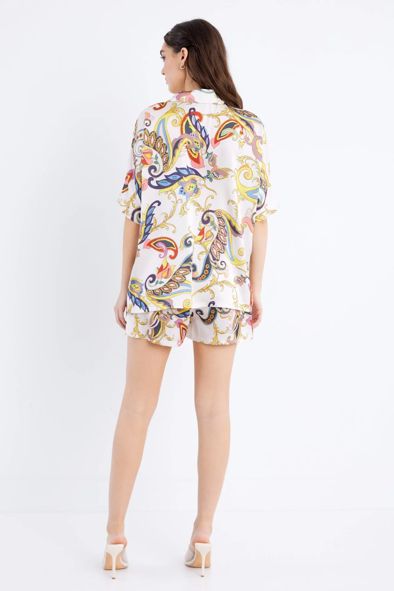 Printed Shirt & Shorts Set