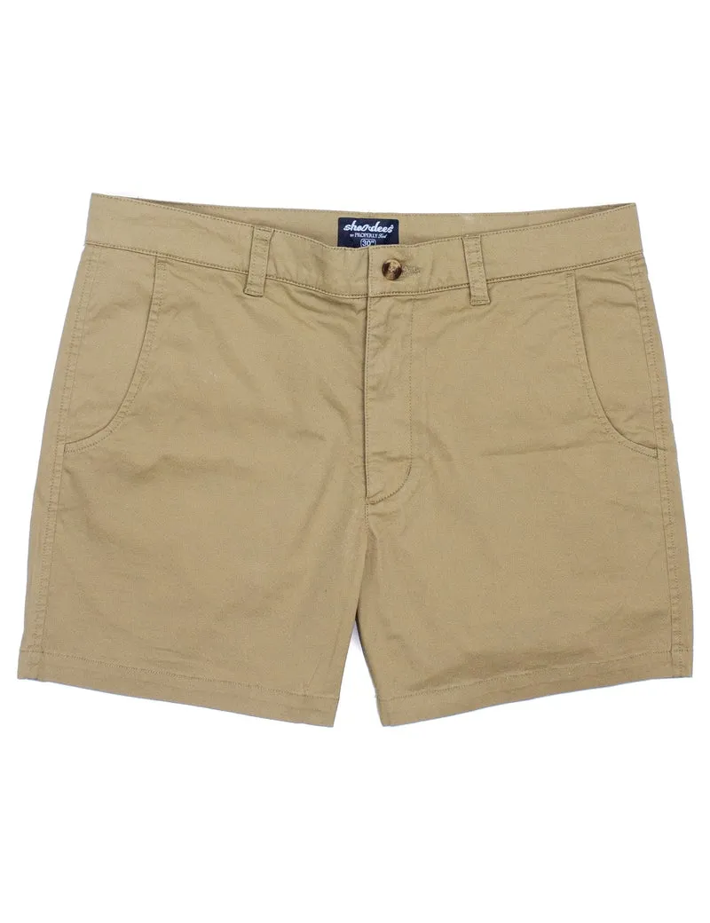 Properly Tied Shordees 5.5" Chino Short - Camel
