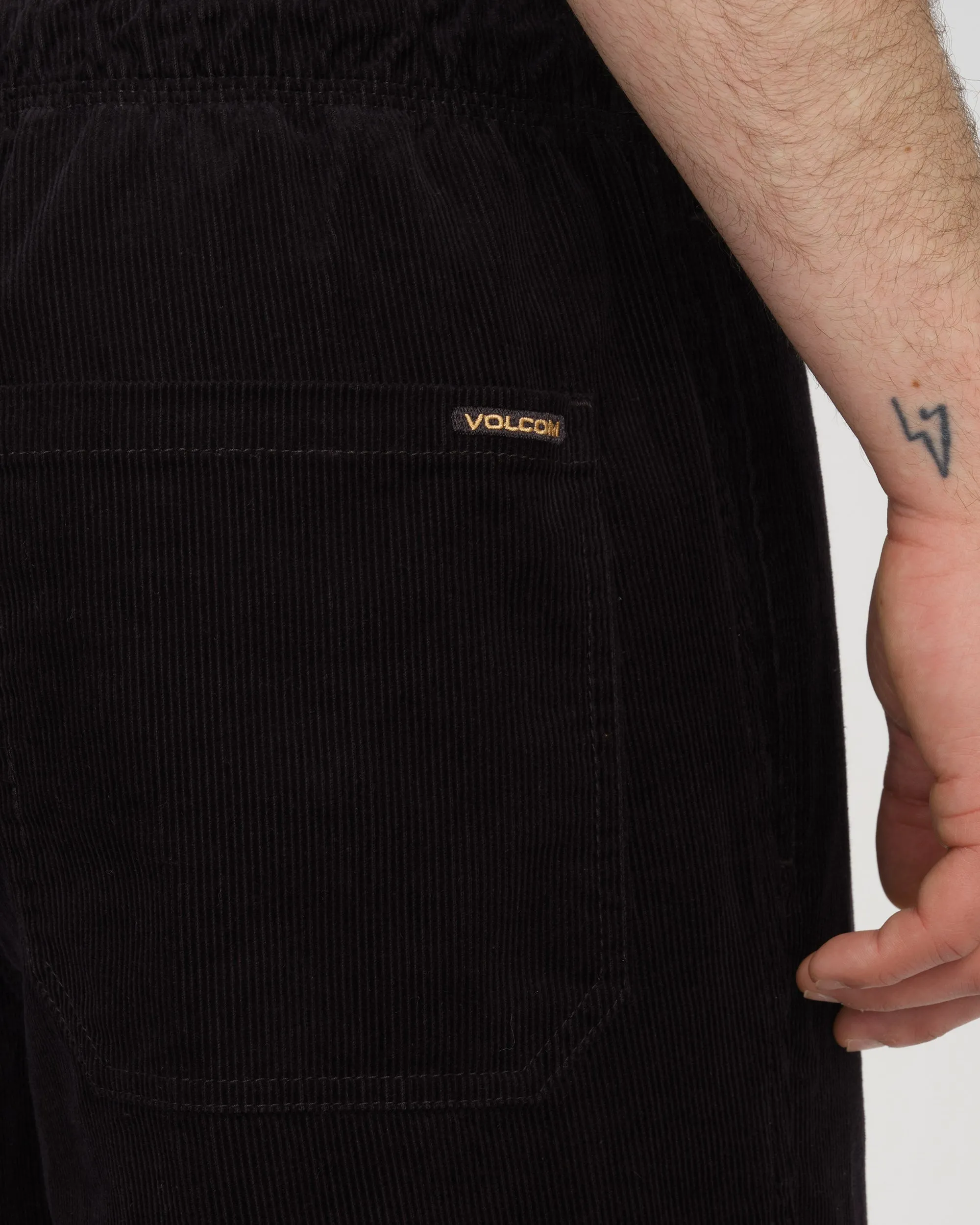 Psychstone Elasticated Waist Hose - BLACK