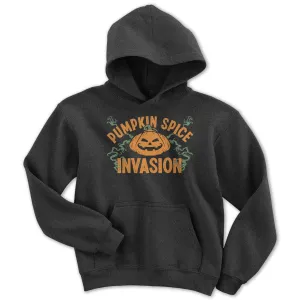 Pumpkin Spice Invasion Youth Hoodie