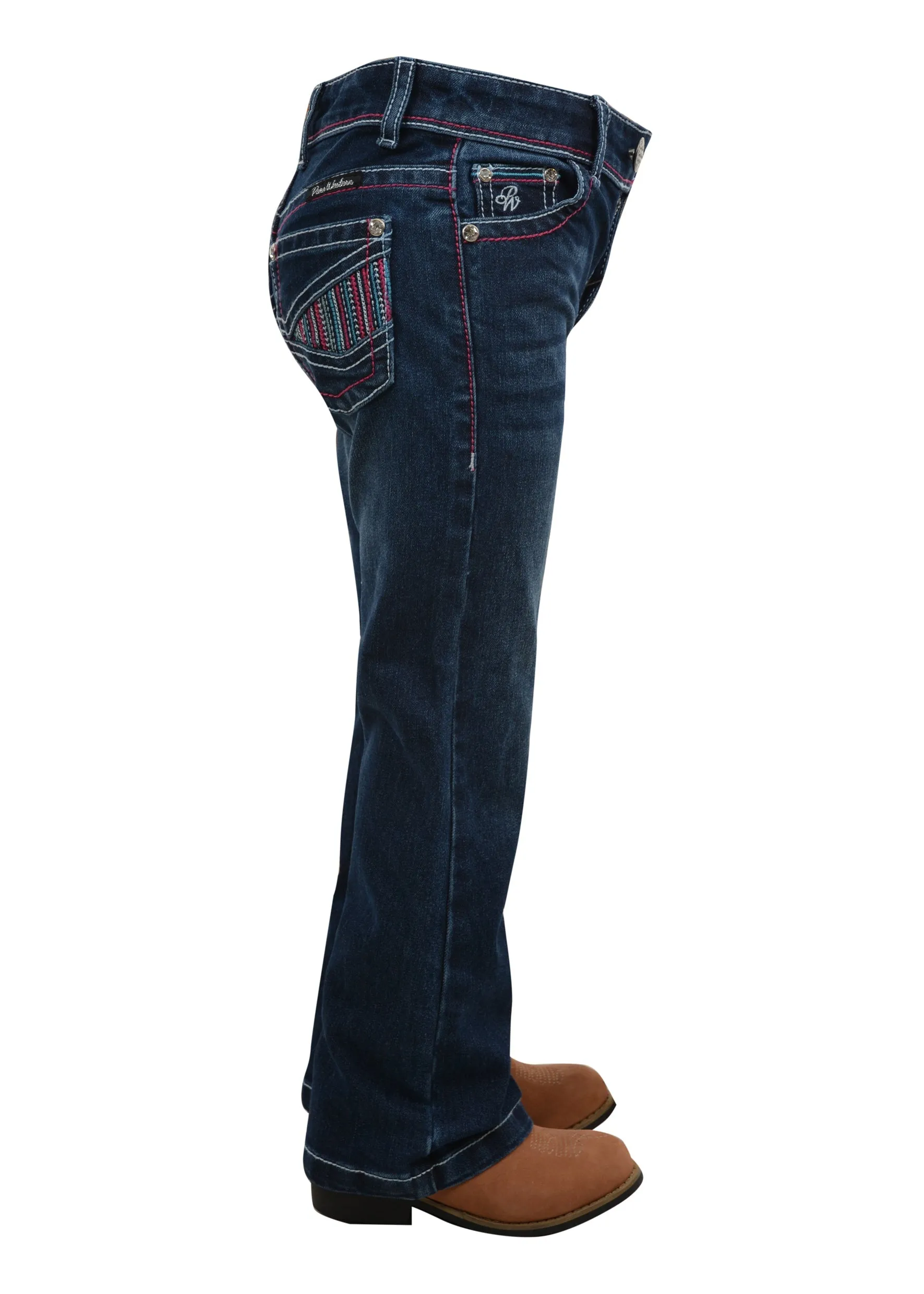 Pure Western  Julie Boot Cut Girls Jeans Twilight