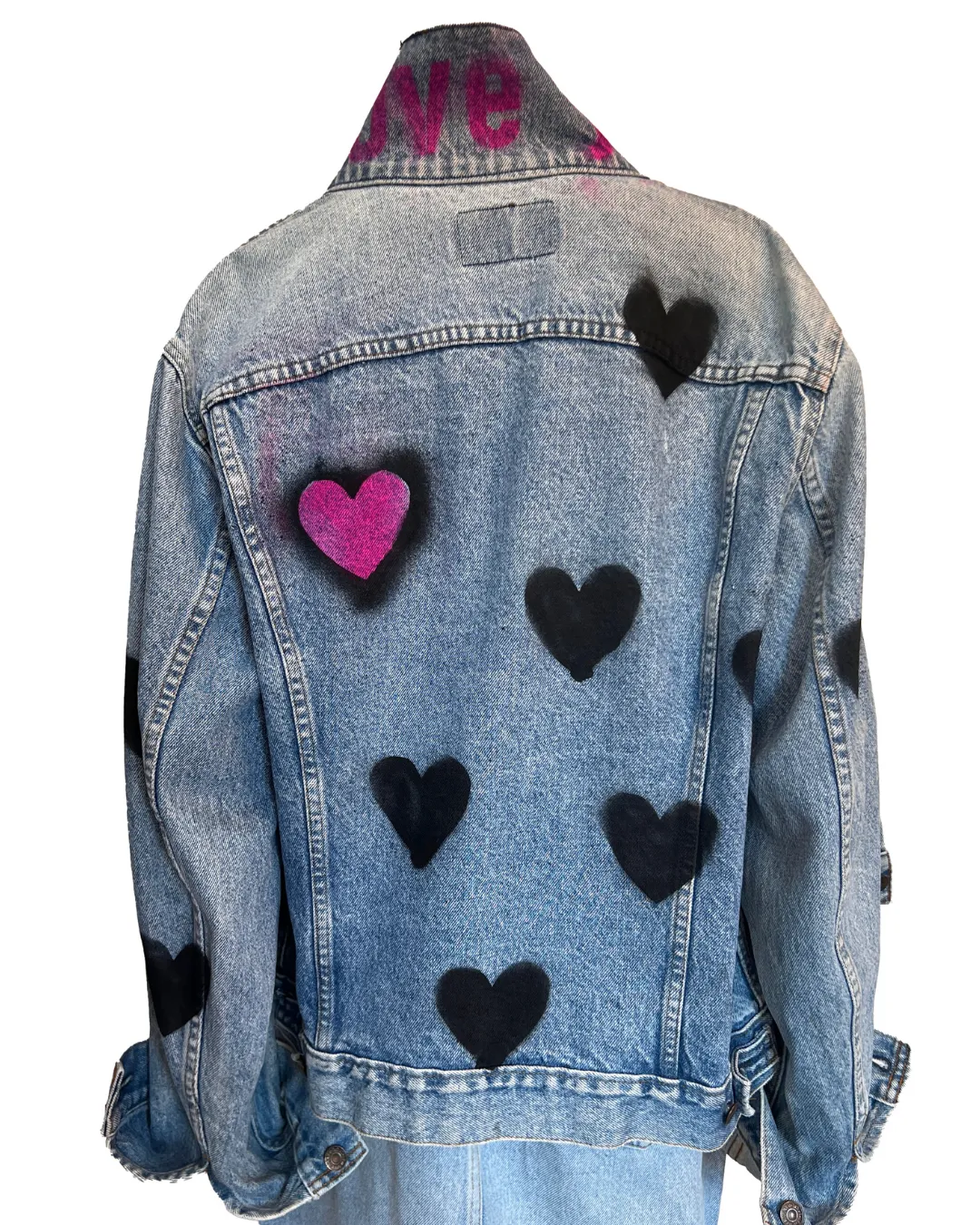 QUOTE ME UPCYCLED LEVI'S DENIM JACKET