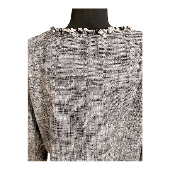 Rachel Roy Collection January Black &amp; Ivory Tweed Blazer Jacket NWT