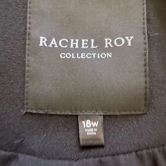 Rachel Roy Collection January Black &amp; Ivory Tweed Blazer Jacket NWT
