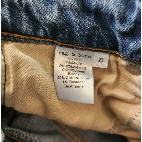 Rag &amp; bone Casey High Rise Ankle Flare Jeans Size 23