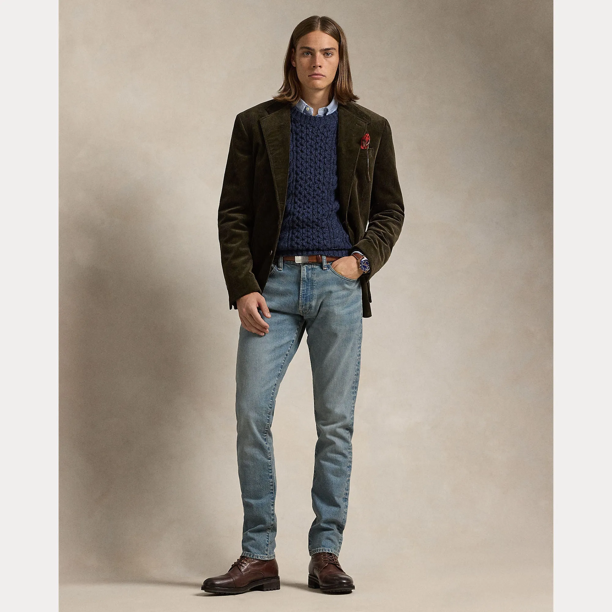 Ralph Lauren Mens Dixon Stretch Jean - Blue