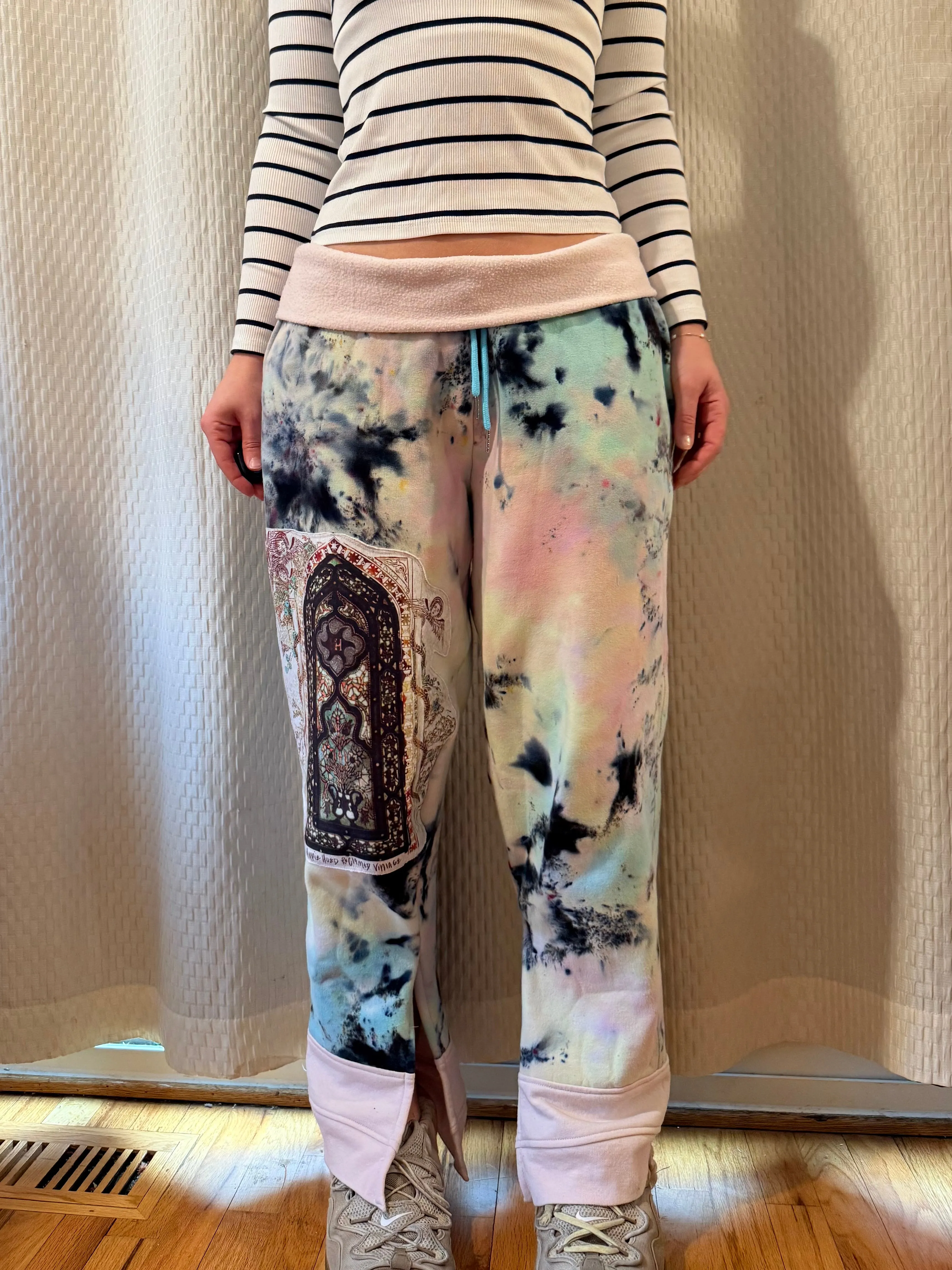 Reclaimed Patchwork Stained Glass Sweatpants