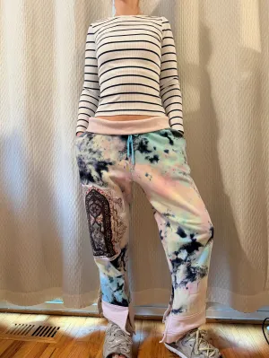 Reclaimed Patchwork Stained Glass Sweatpants