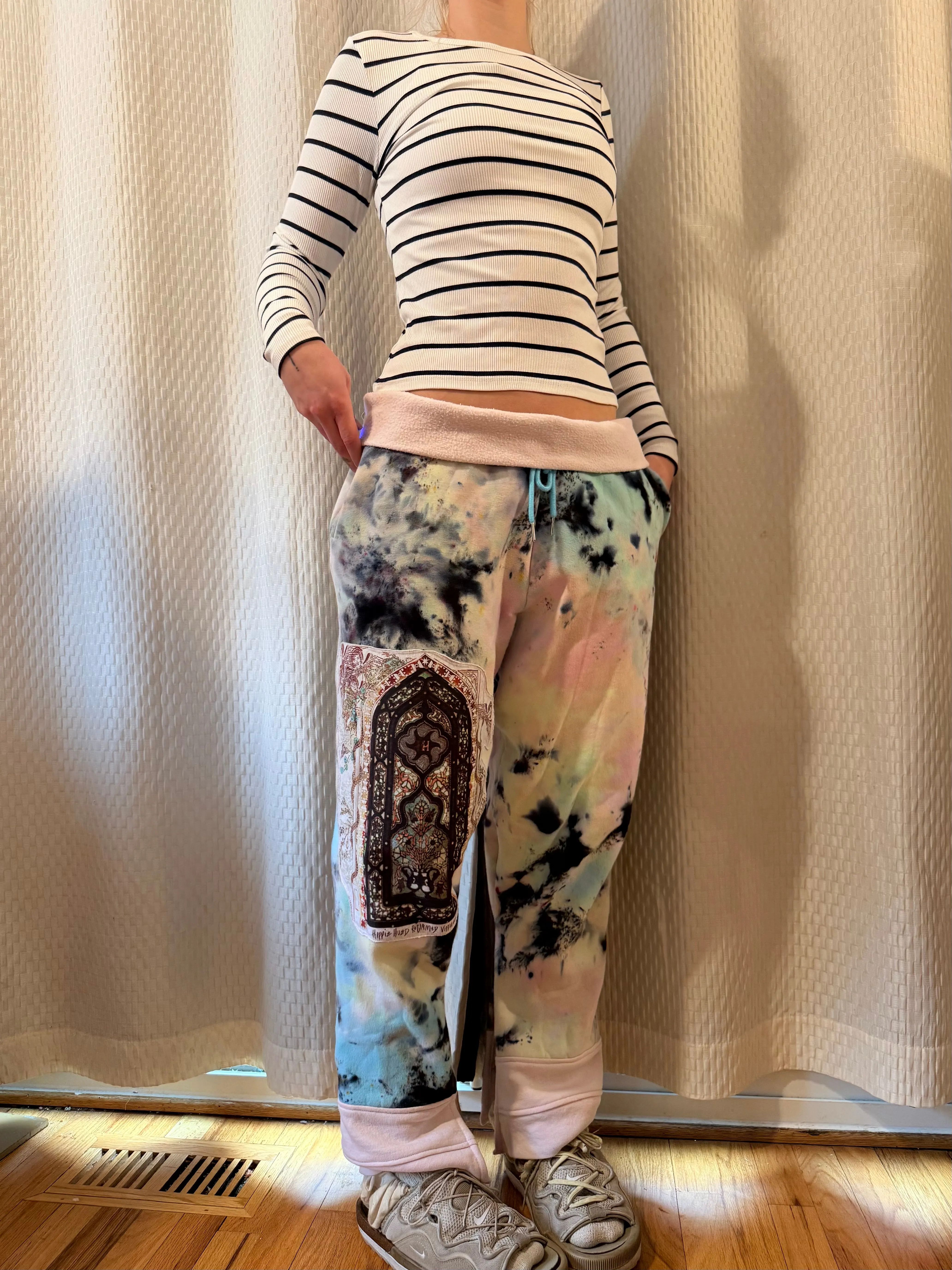 Reclaimed Patchwork Stained Glass Sweatpants