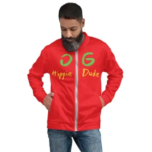 Red Bomber Jacket - OG Hippie Dude