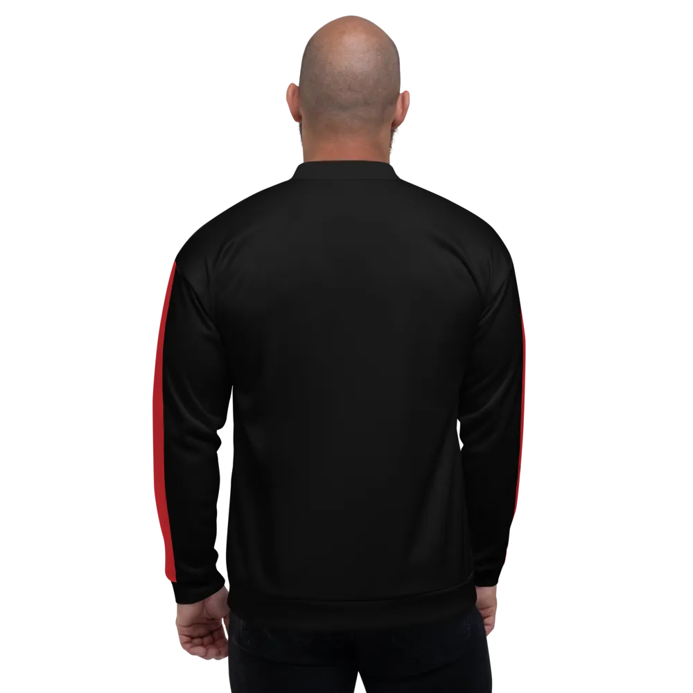Red Stripe Unisex Bomber Jacket