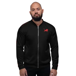 Red Stripe Unisex Bomber Jacket