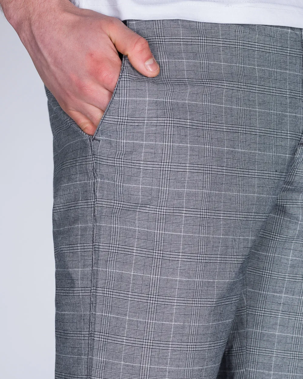 Redpoint Surray Tall Shorts (grey check)