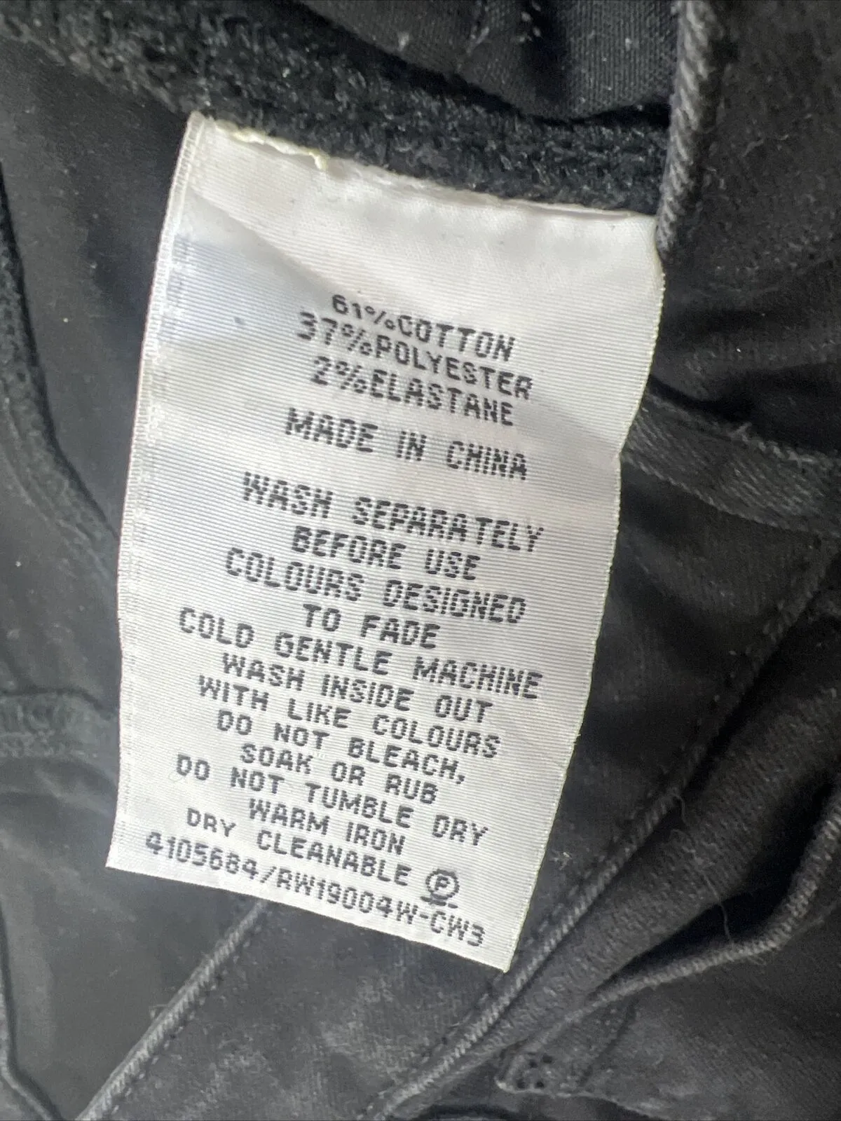 Regatta Womens Black Stretch Jeans Size 18