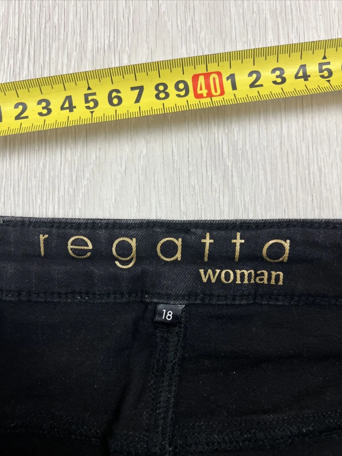 Regatta Womens Black Stretch Jeans Size 18