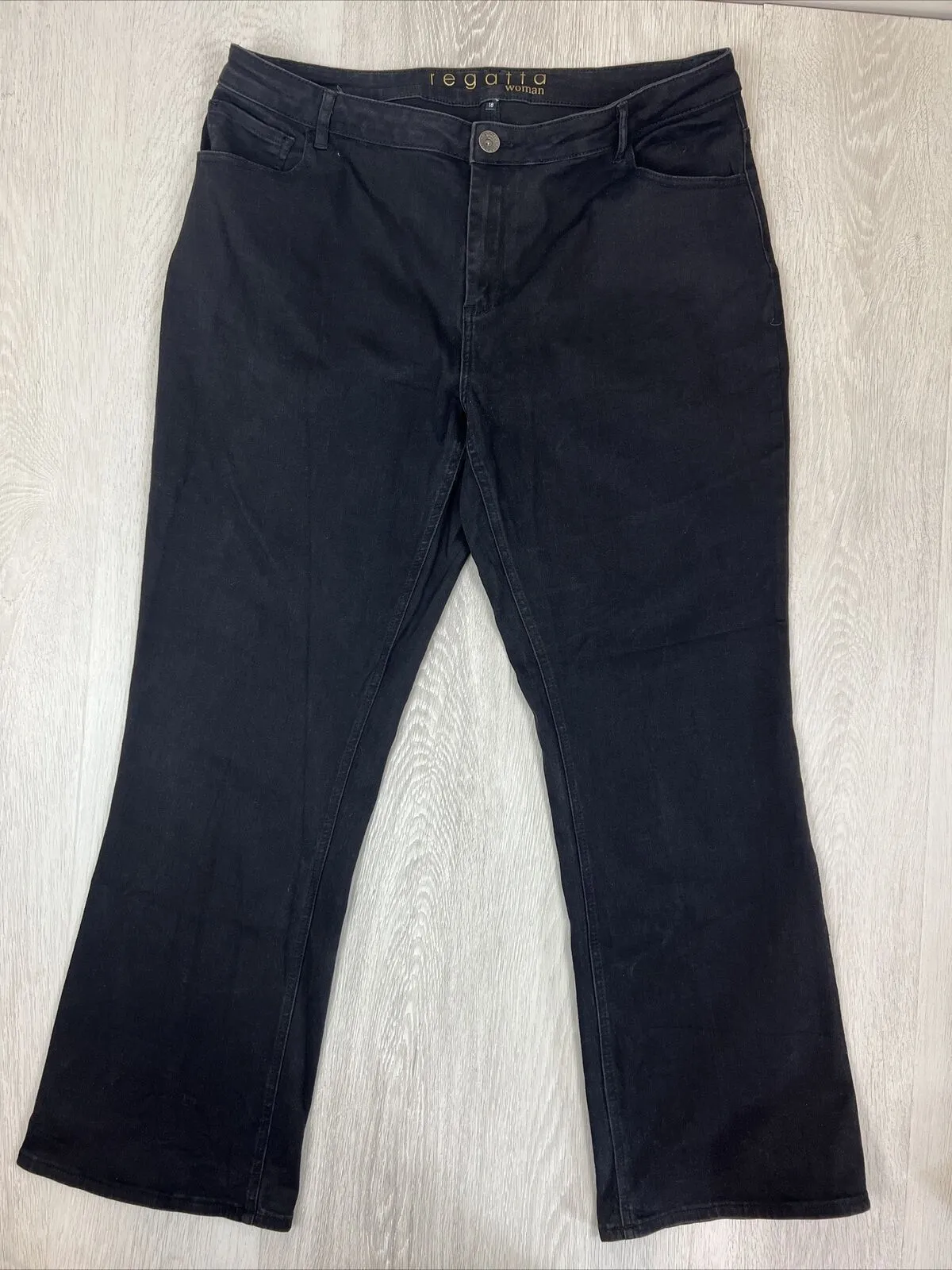 Regatta Womens Black Stretch Jeans Size 18