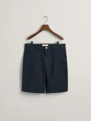 Regular Fit Sunfaded Shorts - Marine
