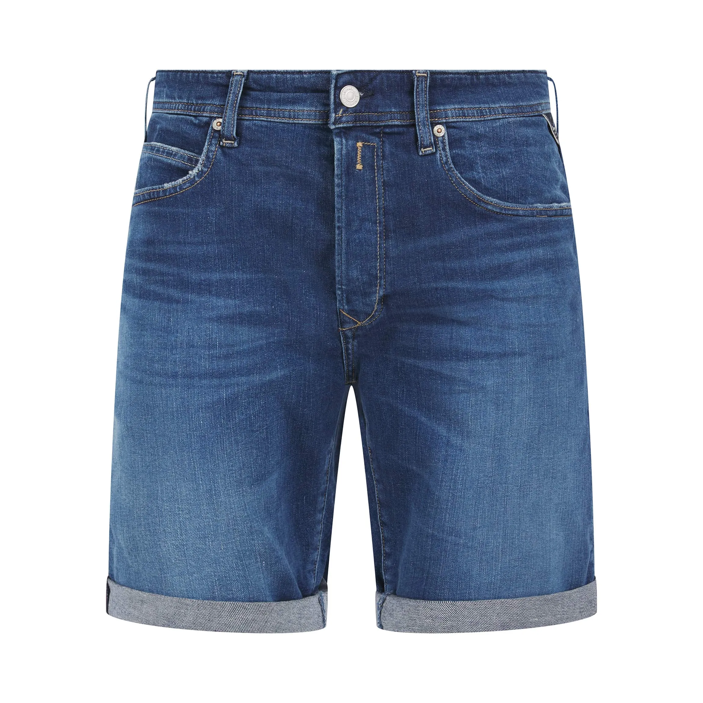 REPLAY RBJ.981 BERMUDA TAPERED FIT DENIM SHORTS
