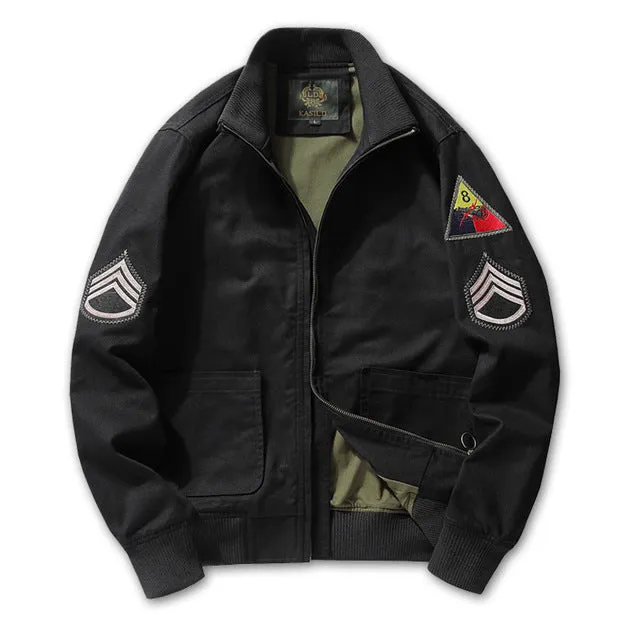 Retro Cotton Clothing Army Bomber Jacket