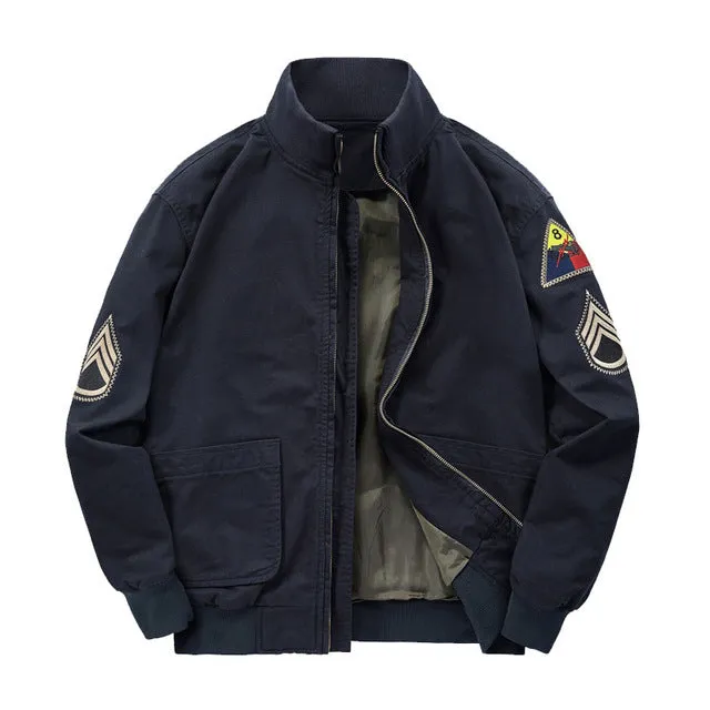 Retro Cotton Clothing Army Bomber Jacket
