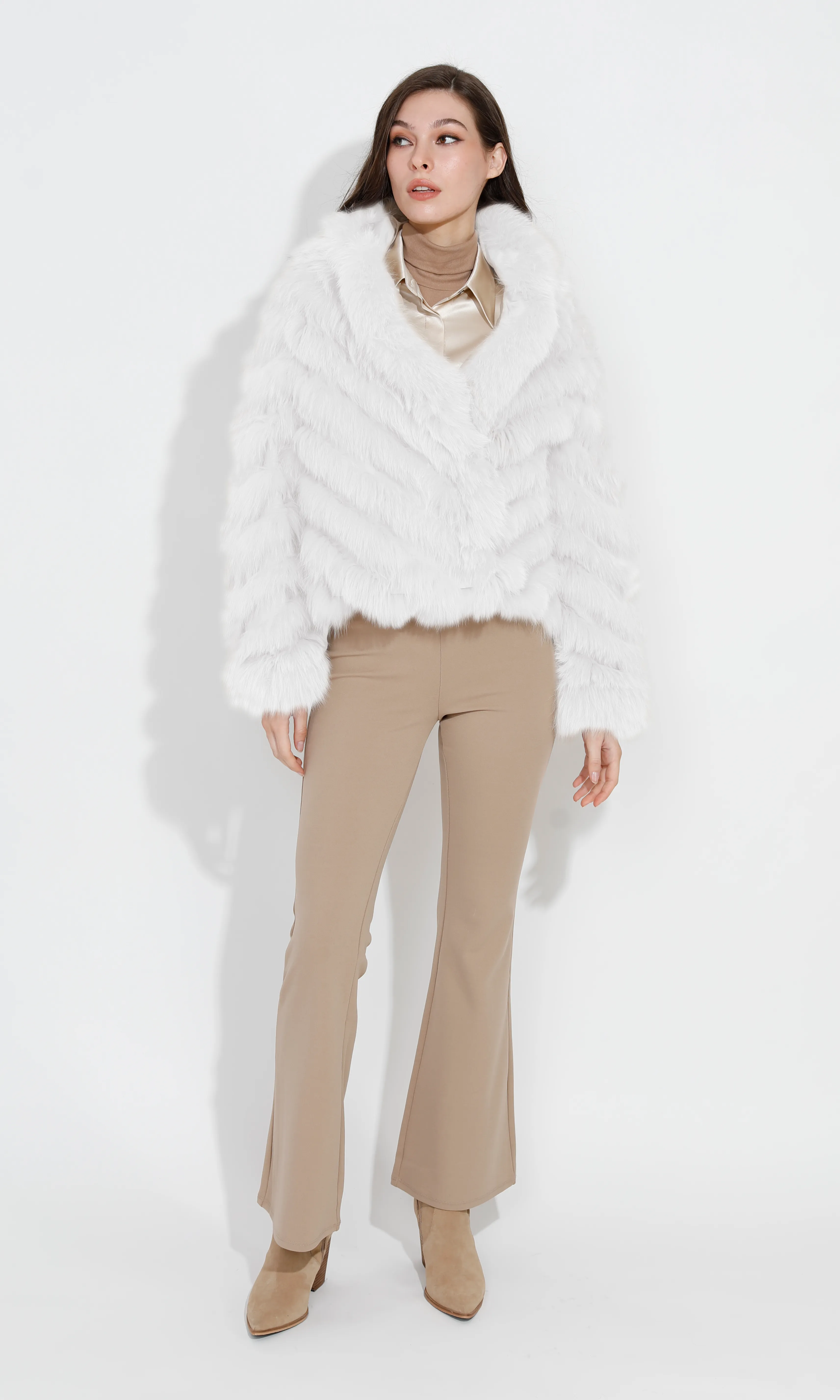 Reversible Bomber in Arctic White