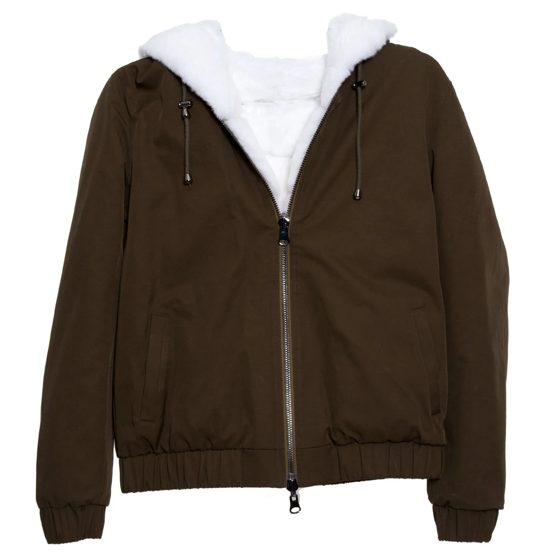 Reversible Rex Bomber Burgundy/White