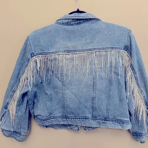 Rhinestone denim jacket