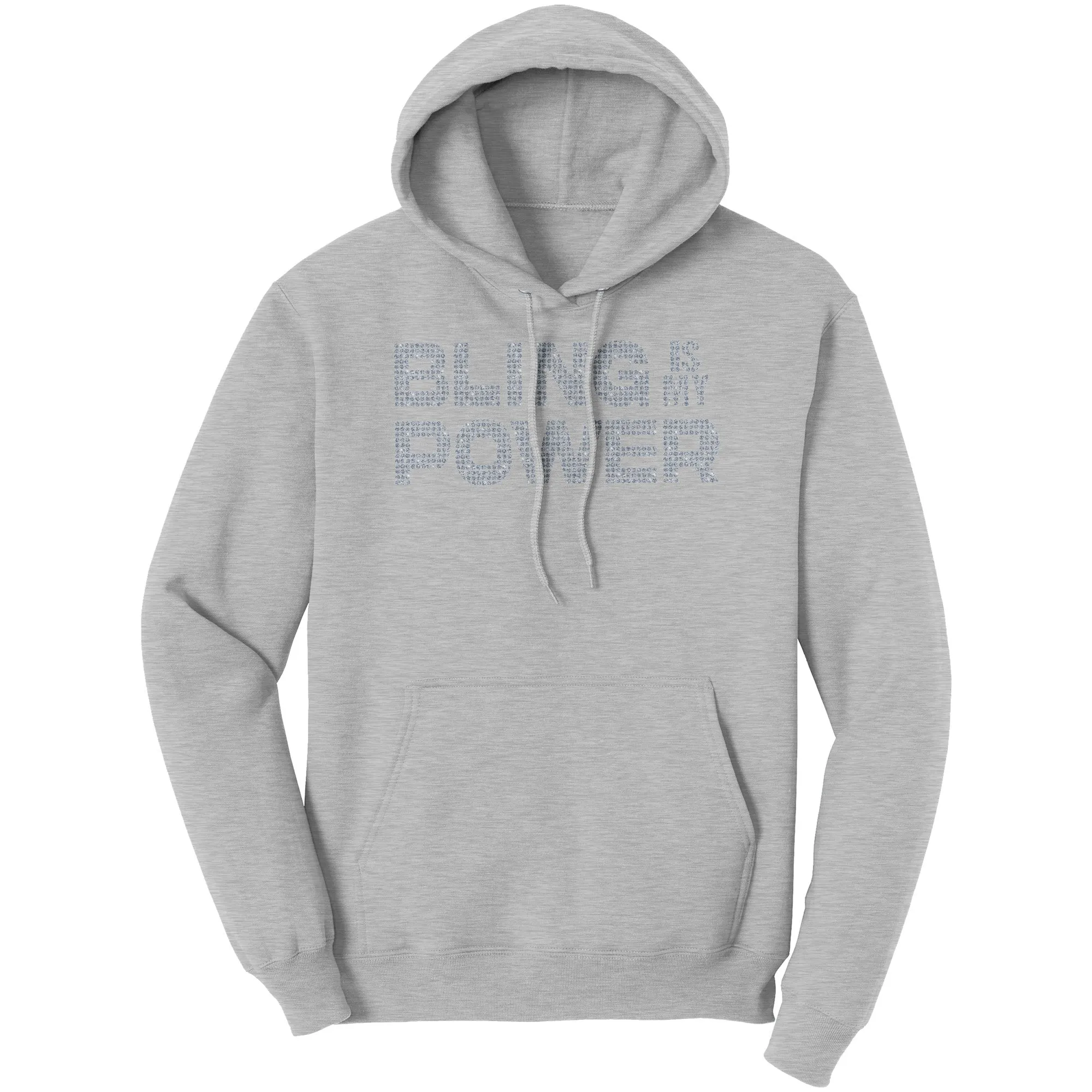 Rhinestones Hoodie, Bling Hoodie, Bling Is My Power Hoodie, Rhinestones Sweater, Bling Shirt, Inspirational Hoodie, Womens Hoodie Gift