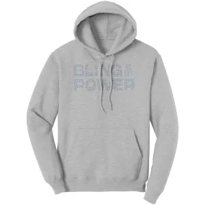 Rhinestones Hoodie, Bling Hoodie, Bling Is My Power Hoodie, Rhinestones Sweater, Bling Shirt, Inspirational Hoodie, Womens Hoodie Gift
