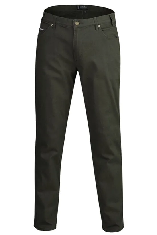 Ritemate Mens Cotton Stretch Jean - Moss