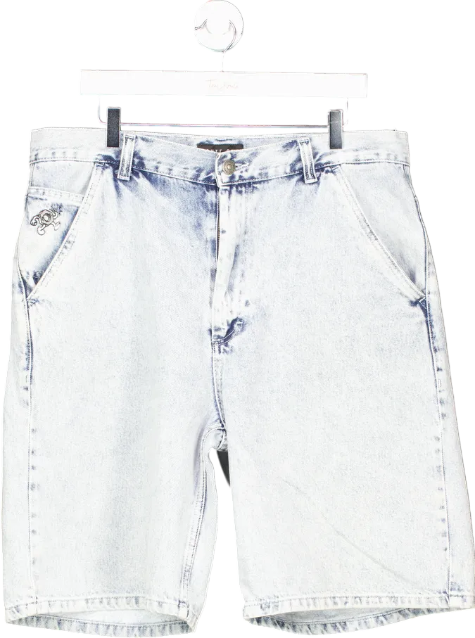 Route One Light Blue Denim Shorts W34