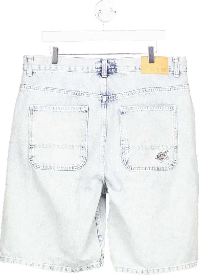 Route One Light Blue Denim Shorts W34
