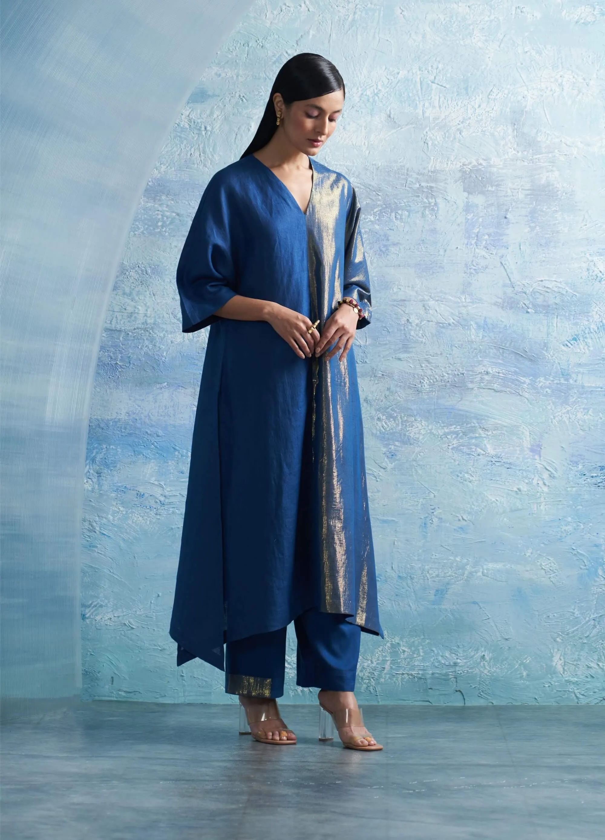 Royal blue kurta set