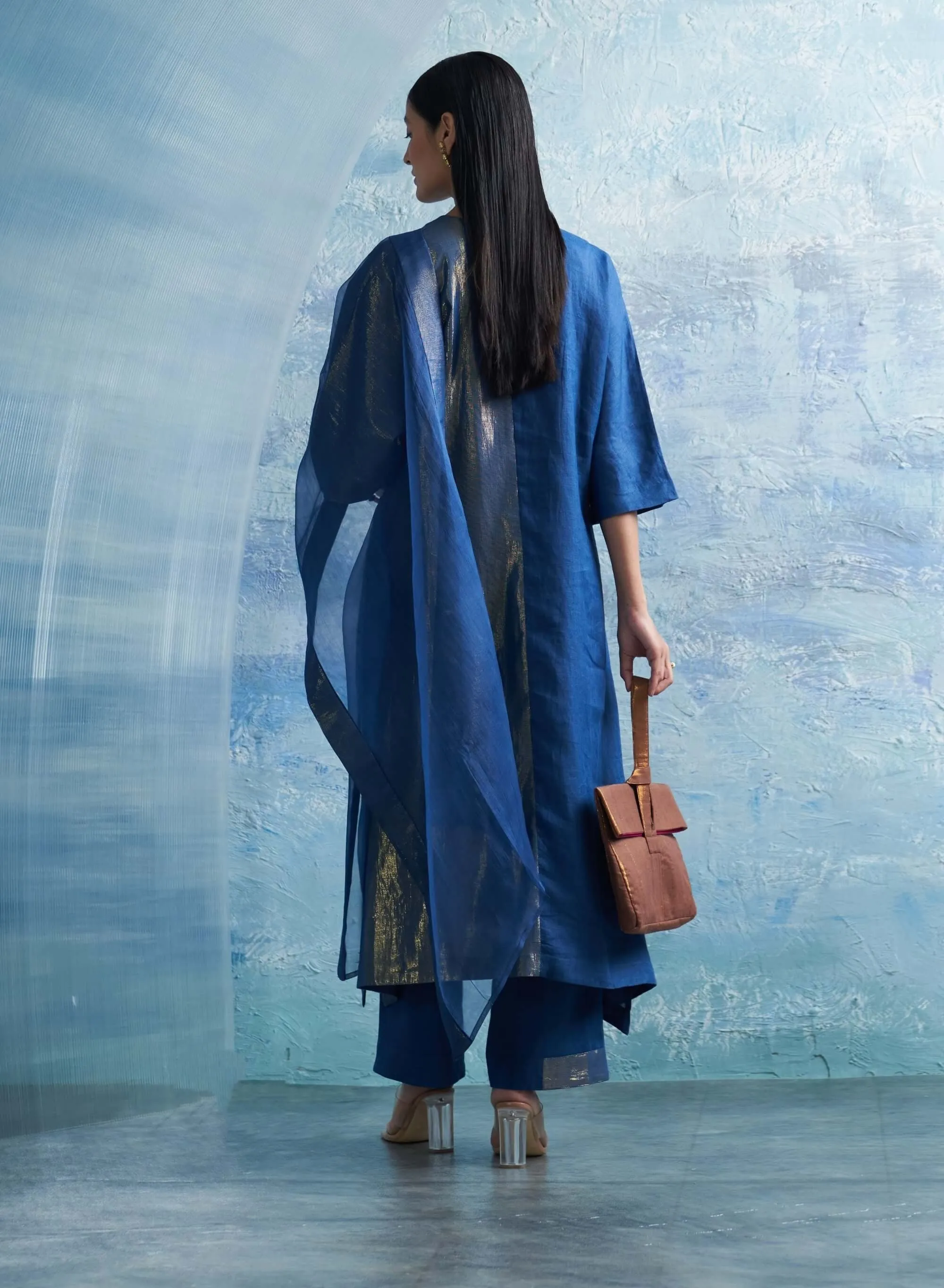 Royal blue kurta set
