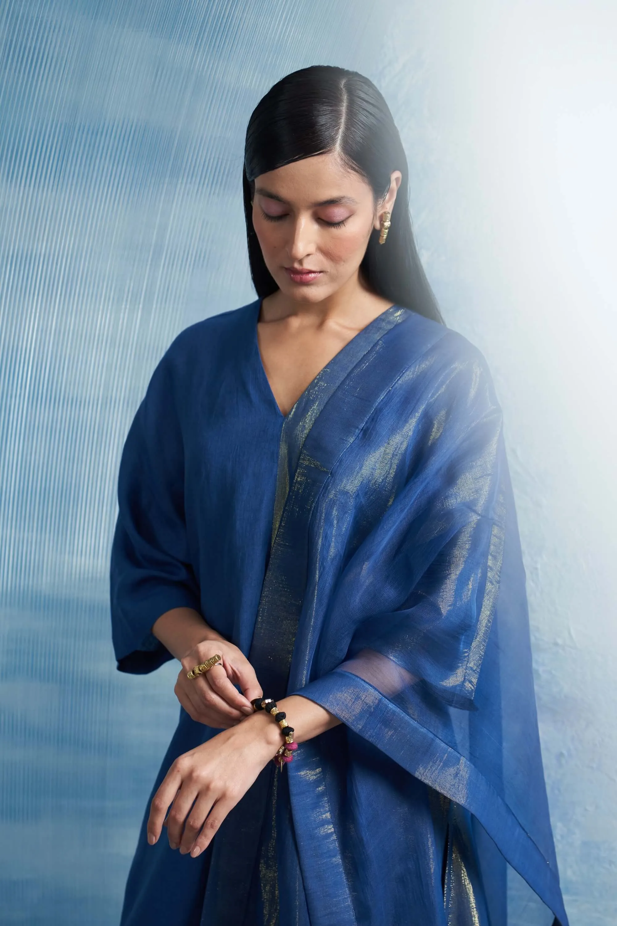 Royal blue kurta set