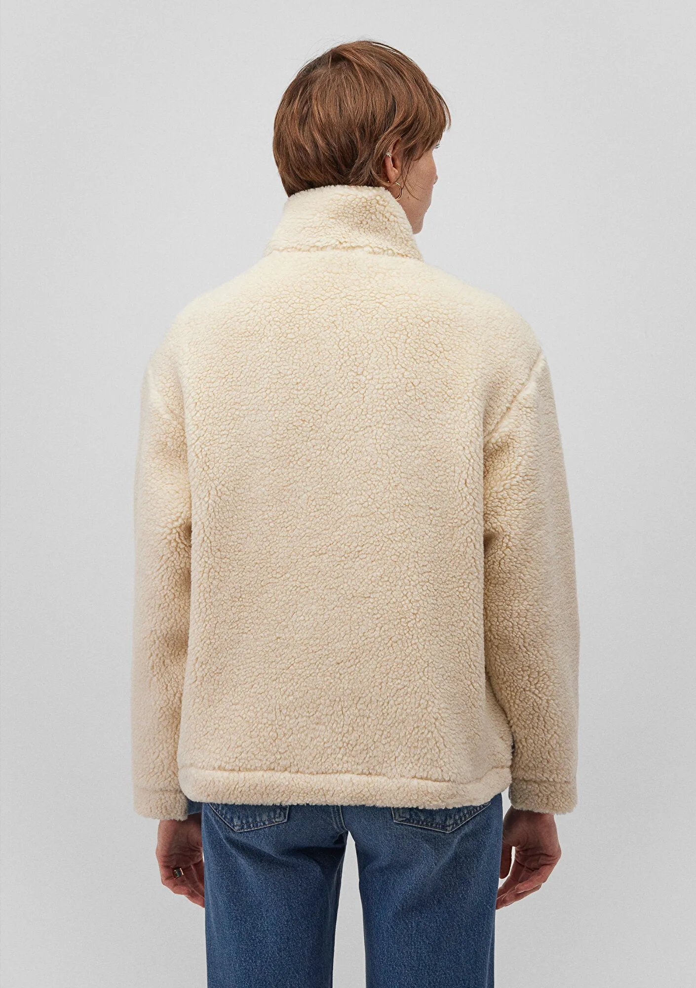 Rubina Light Sherpa Denim Jean Jacket