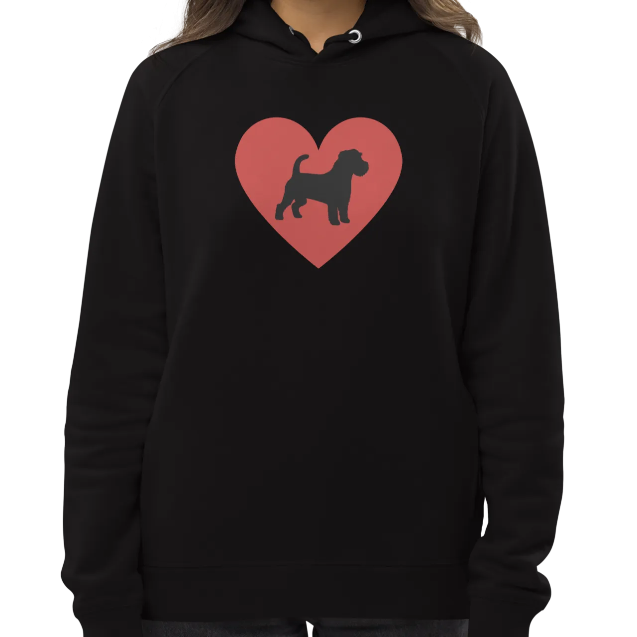 Russell Terrier in Heart Hoodie