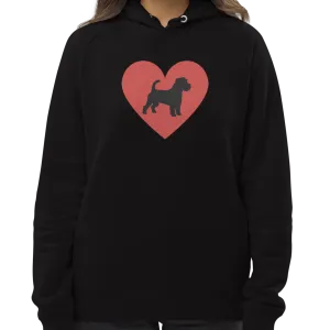 Russell Terrier in Heart Hoodie