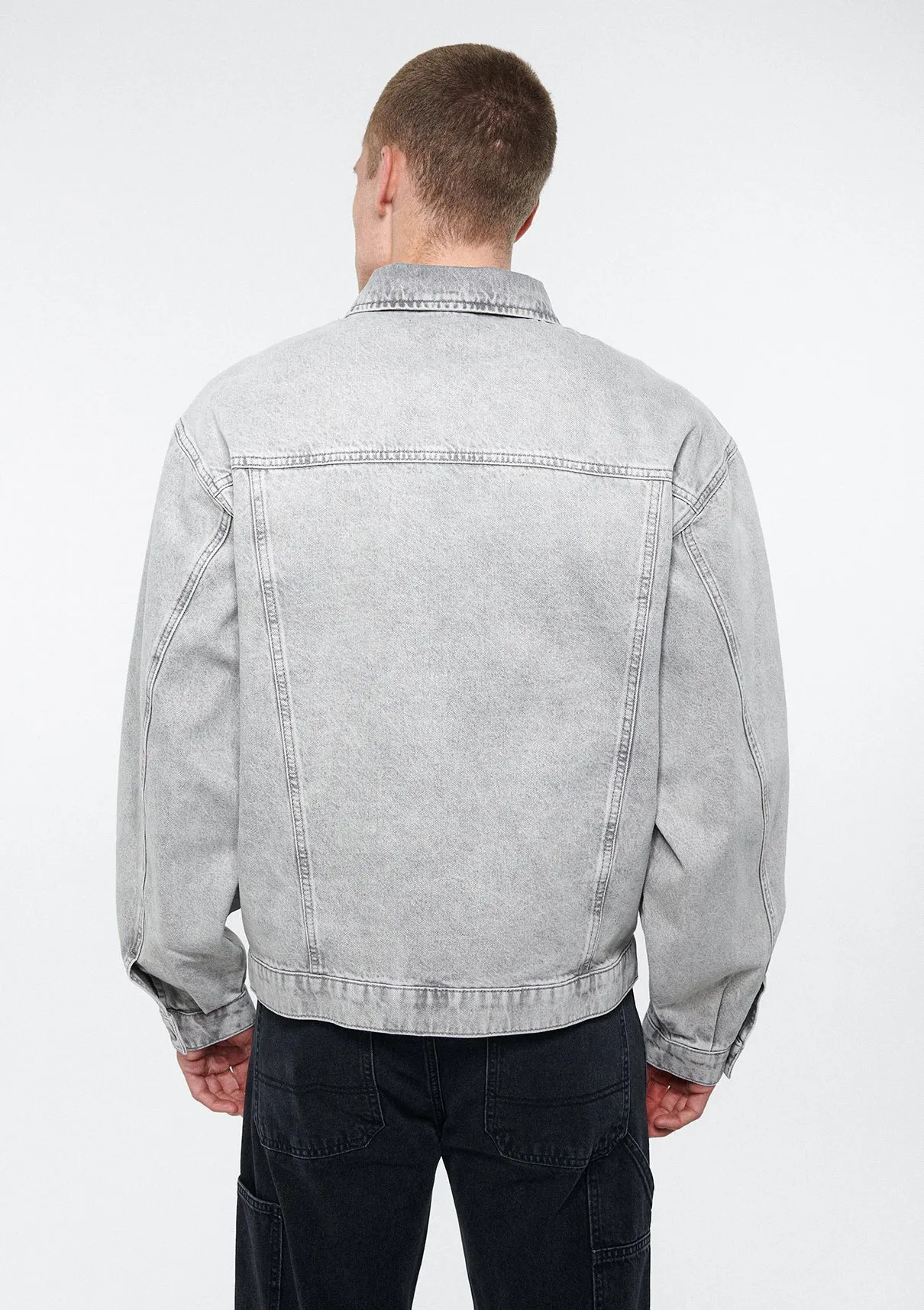 Ryan Ice Grey Denim Jean Jacket
