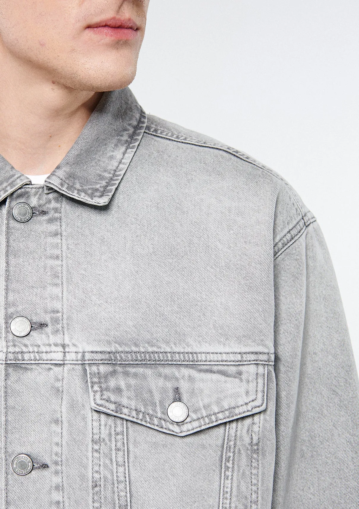 Ryan Ice Grey Denim Jean Jacket