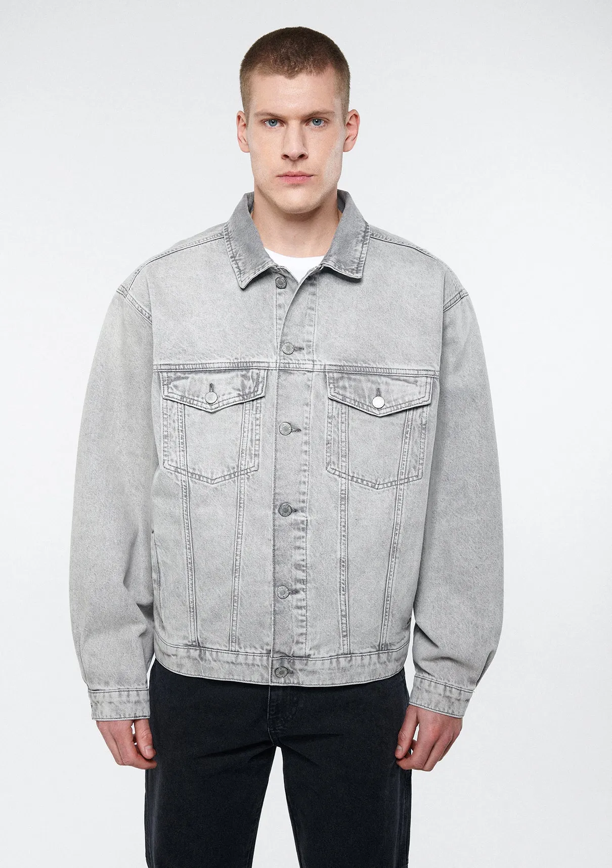 Ryan Ice Grey Denim Jean Jacket