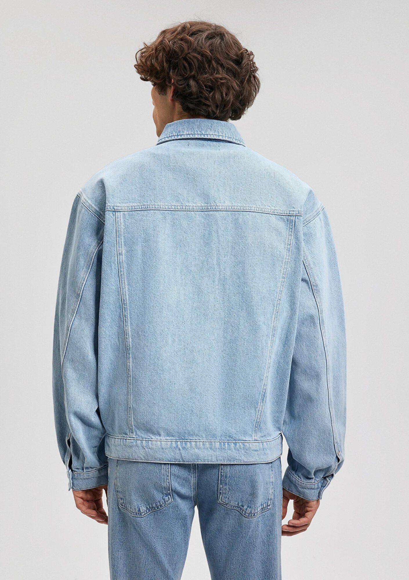 Ryan Light Sky Blue Denim Jean Jacket