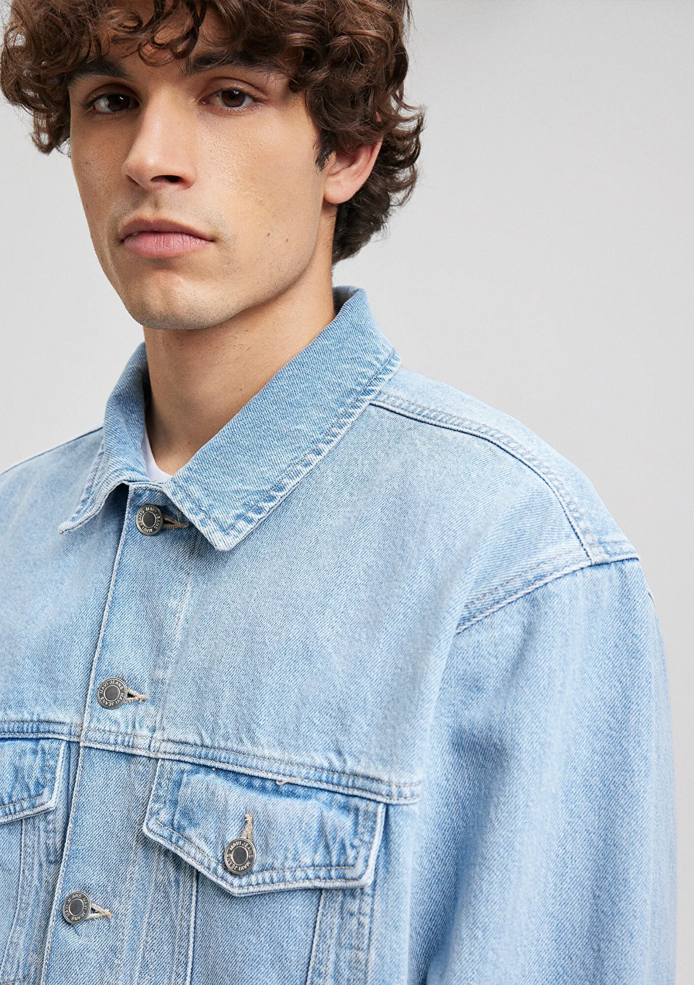 Ryan Light Sky Blue Denim Jean Jacket