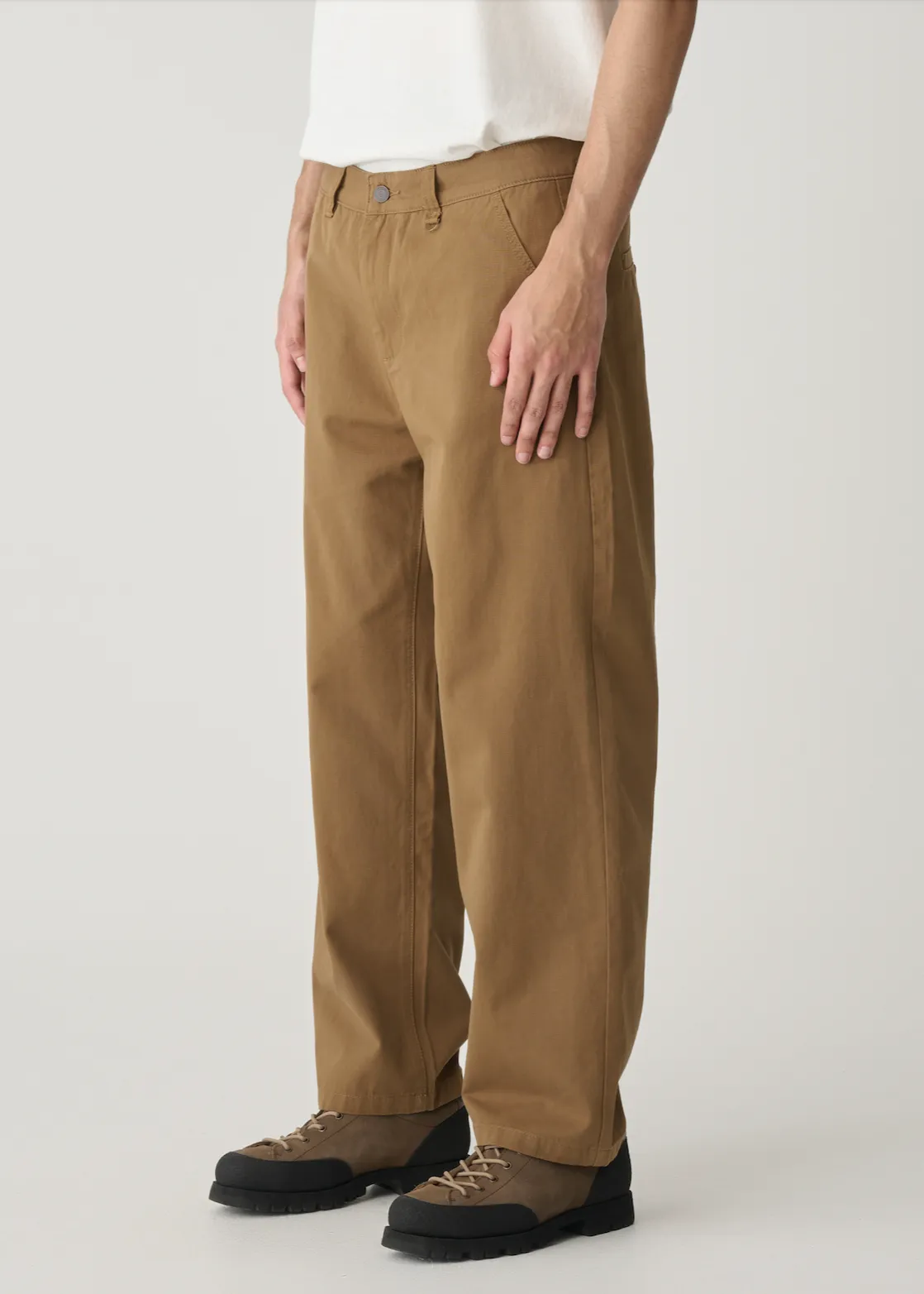 S DOUBLE Chino Pant Twill - Chestnut