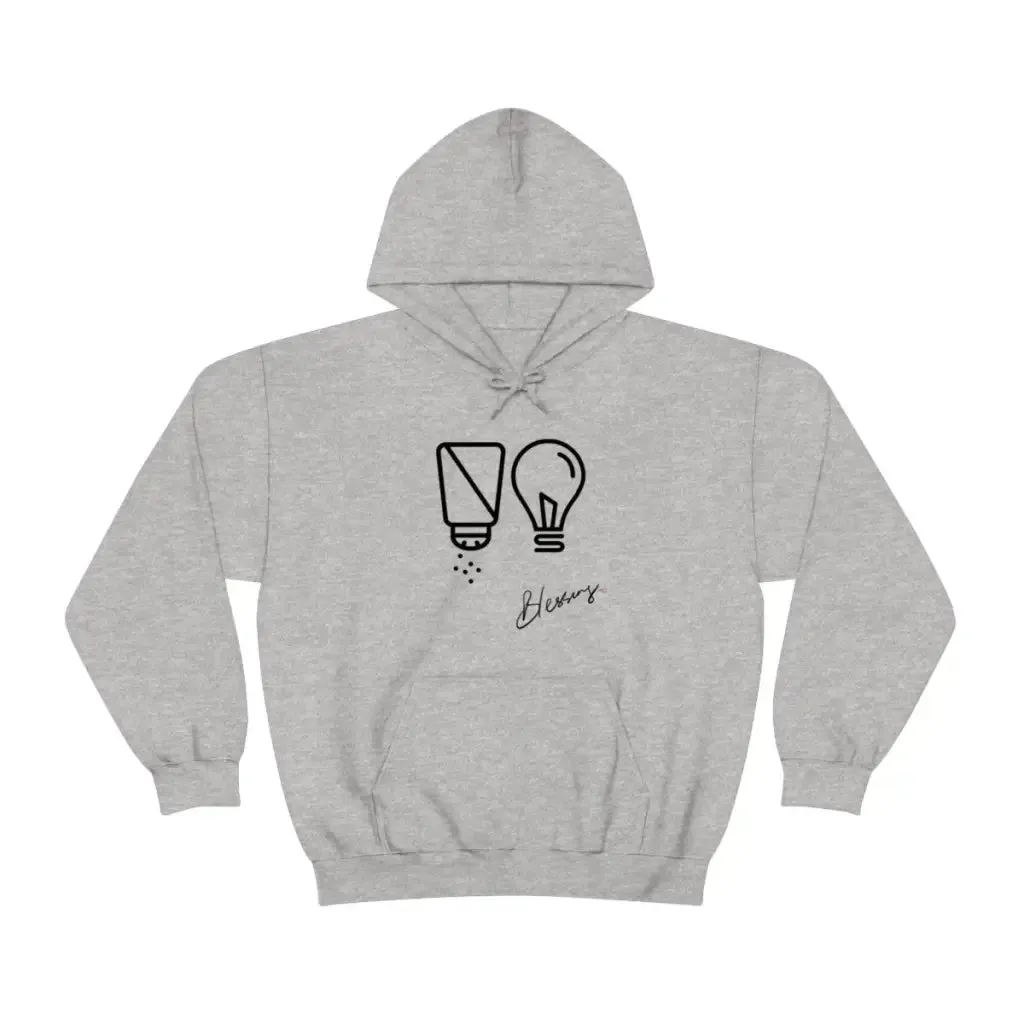 Salt and Light Christian Streetwear Hoodie | Oversize Aesthetic Faith Sweater for Worship God | Christian Gift for Him for Her