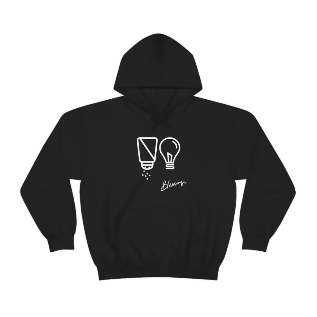 Salt and Light Christian Streetwear Hoodie | Oversize Aesthetic Faith Sweater for Worship God | Christian Gift for Him for Her