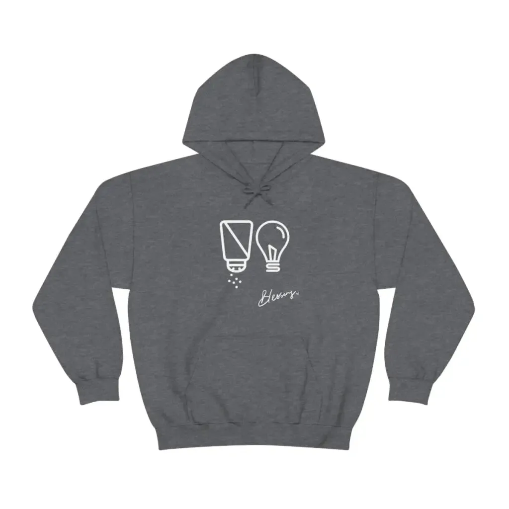 Salt and Light Christian Streetwear Hoodie | Oversize Aesthetic Faith Sweater for Worship God | Christian Gift for Him for Her
