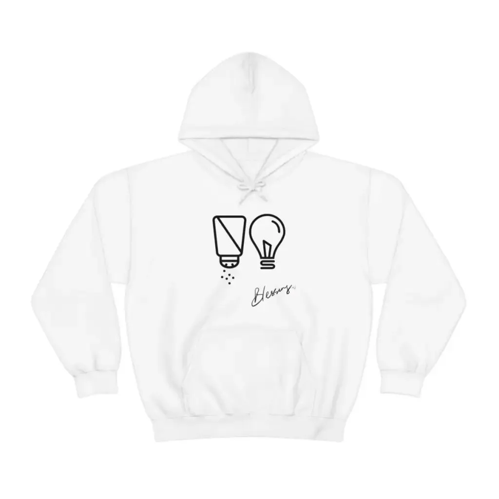 Salt and Light Christian Streetwear Hoodie | Oversize Aesthetic Faith Sweater for Worship God | Christian Gift for Him for Her