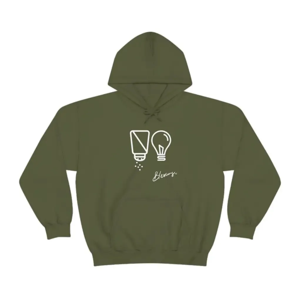 Salt and Light Christian Streetwear Hoodie | Oversize Aesthetic Faith Sweater for Worship God | Christian Gift for Him for Her